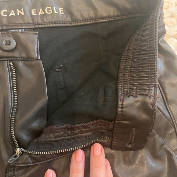 Chocolate Pleather pants - Picture 8 of 13